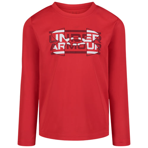 Boys' Under Armour Kids Tech Mesh Logo Longsleeve - 621 RED