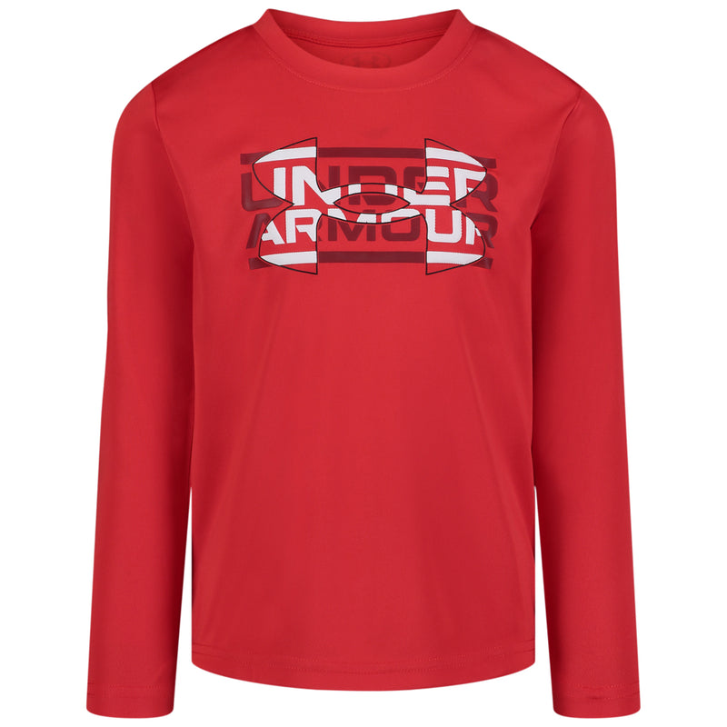 Boys' Under Armour Kids Tech Mesh Logo Longsleeve - 621 RED