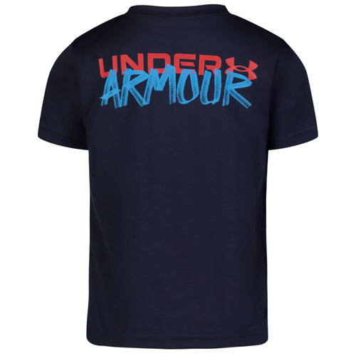 Boys' Under Armour Toddler Brushy Wordmark T-Shirt - 413 NAVY