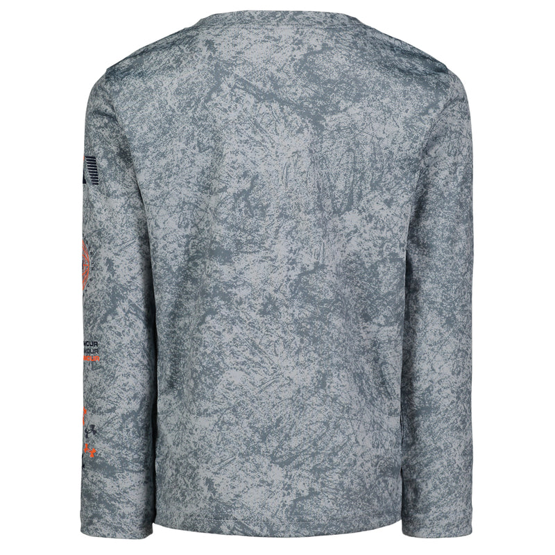 Boys' Under Armour Toddler Printed Longsleeve - 033 GRVL