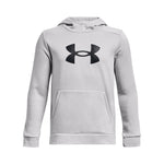 Boys' Under Armour Youth Armour Fleece Big Logo Hoodie - 014 - GREY