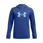 Boys' Under Armour Youth Armour Fleece Big Logo Hoodie - 432 - TECH BLUE