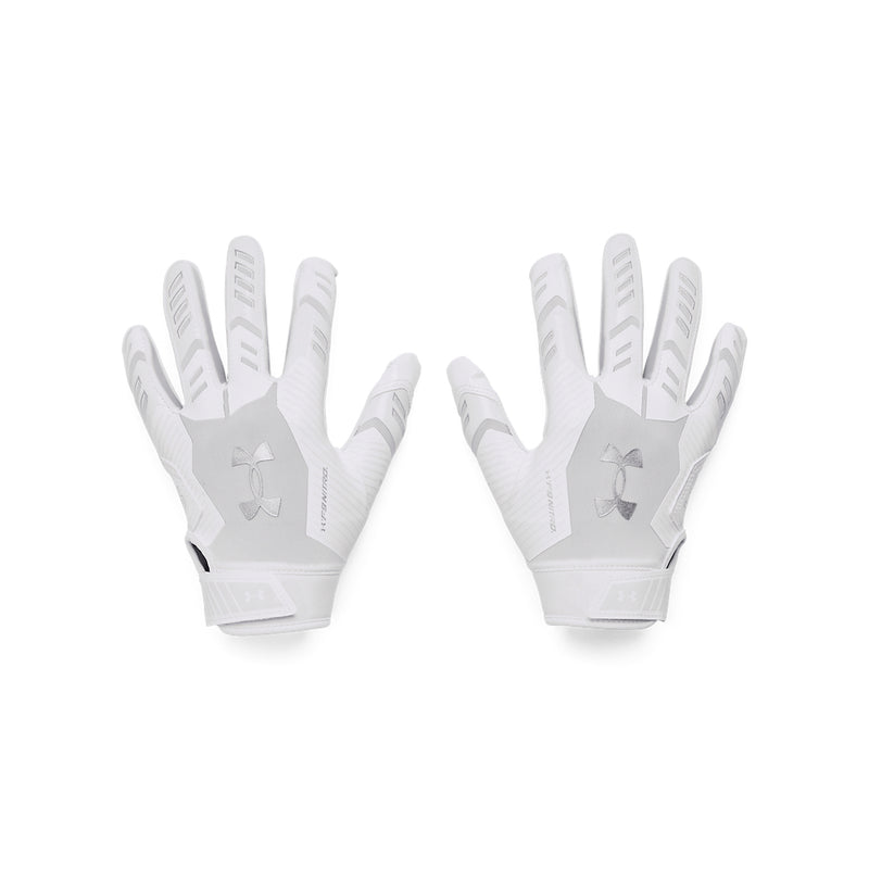 Boys' Under Armour Youth F9 Nitro Football Gloves - 100 - WHITE/BLACK