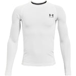 Boys' Under Armour Youth Heatgear Long Sleeve - 100 - WHITE