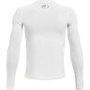 Boys' Under Armour Youth Heatgear Long Sleeve - 100 - WHITE