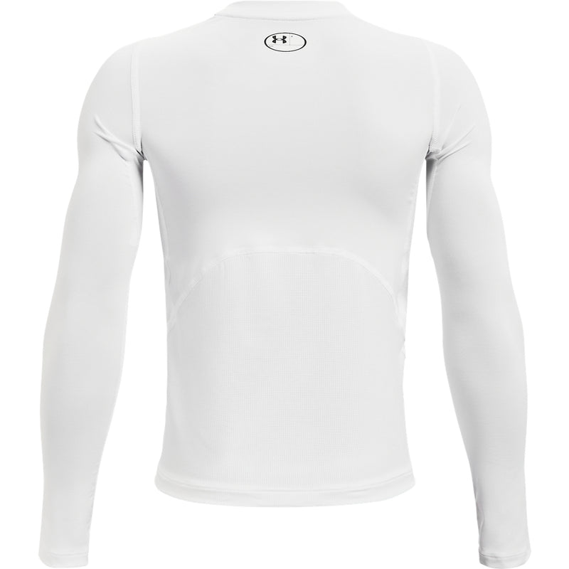 Boys' Under Armour Youth Heatgear Long Sleeve - 100 - WHITE