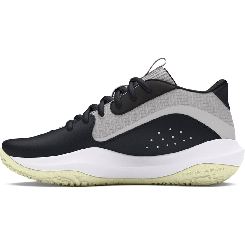 Boys' Under Armour Youth Lockdown 7 Basketball Shoe - 002 - BLACK/WHITE