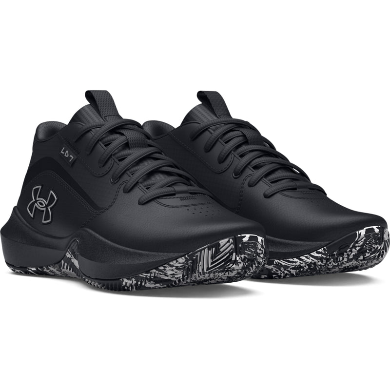 Boys' Under Armour Youth Lockdown 7 Basketball Shoe - 004 - BLACK