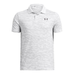 Boys' Under Armour Youth Matchplay Printed Polo - 104 - WHITE