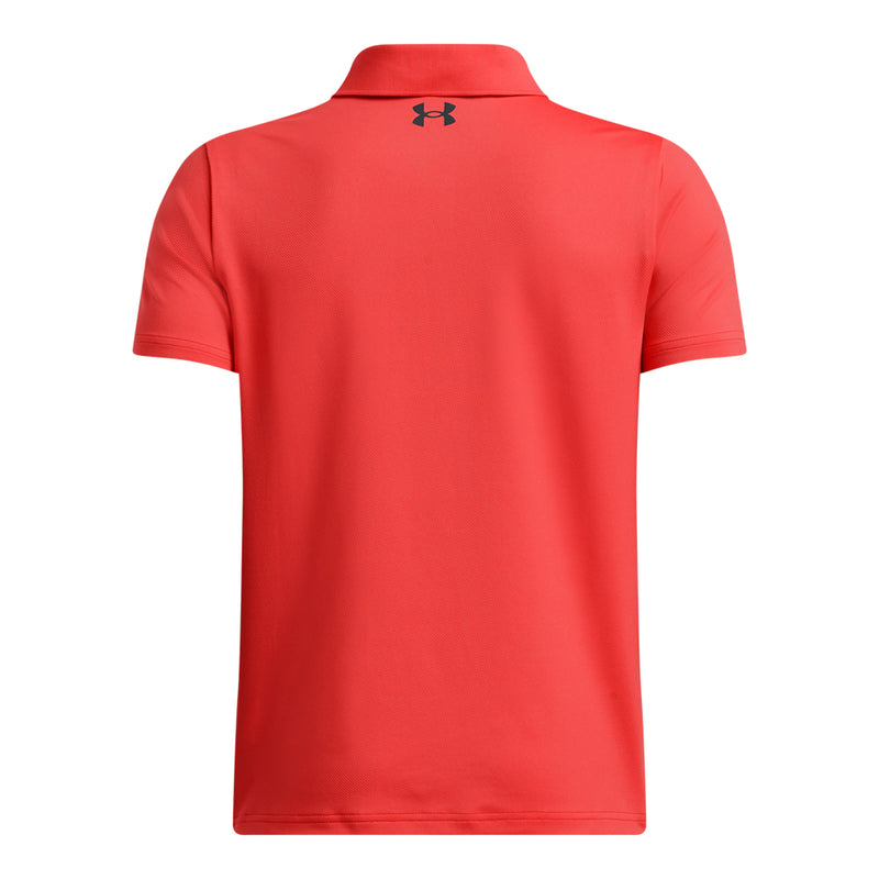 Boys' Under Armour Youth Performance Polo - 847 FIRE