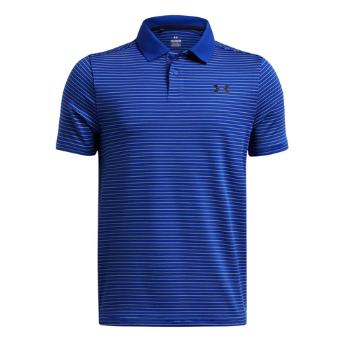 Boys' Under Armour Youth Performance Stripe Polo - 432 BLUE