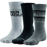 Boys' Under Armour Youth Phenom Crew 3-Pack Socks - 974/025