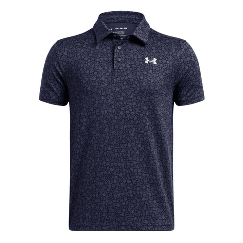 Boys' Under Armour Youth Playoff Printed Polo - 413 NAVY