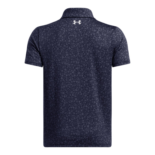 Boys' Under Armour Youth Playoff Printed Polo - 413 NAVY