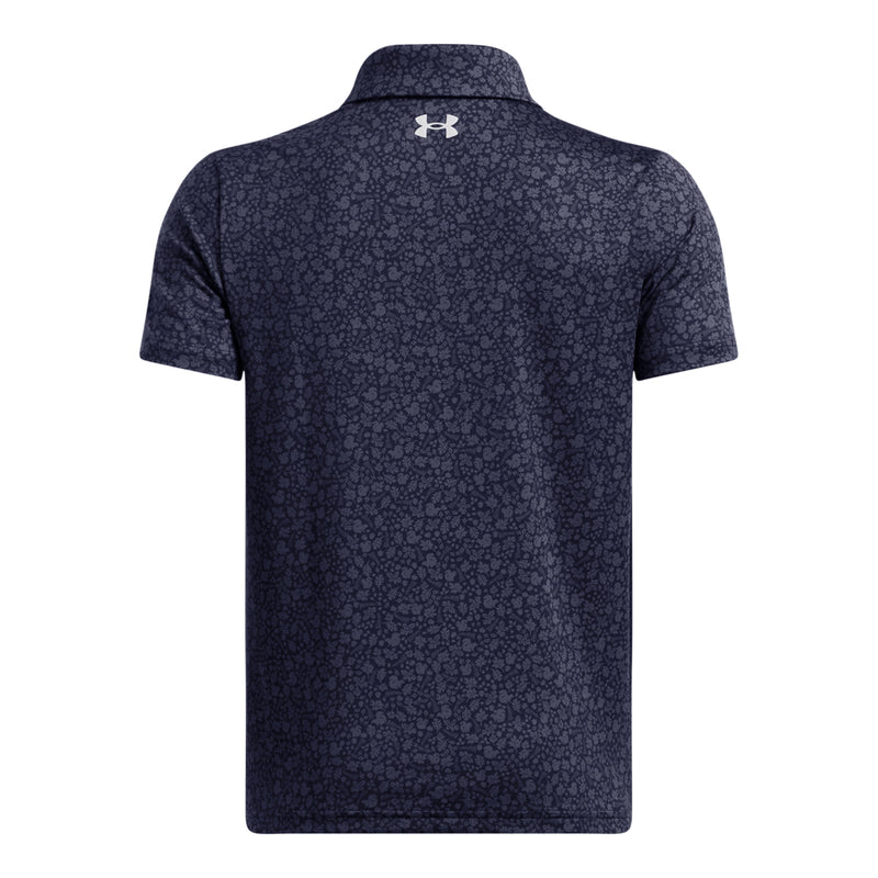 Boys' Under Armour Youth Playoff Printed Polo - 413 NAVY