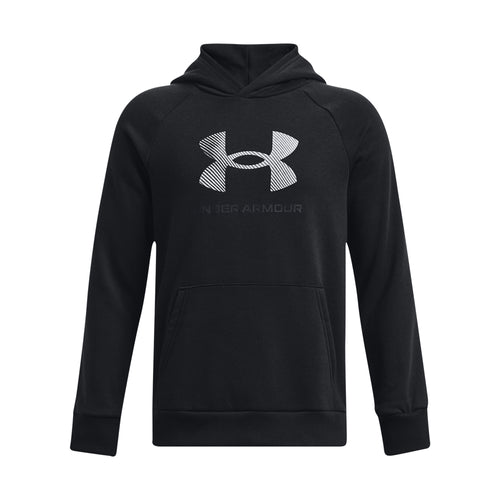 Boys' Under Armour Youth Rival Fleece Print Fill Hoodie - 001 - BLACK