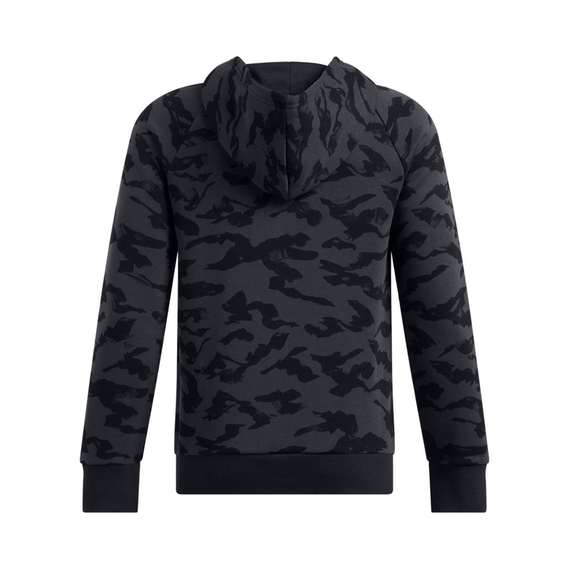 Boys' Under Armour Youth Rival Fleece Print Hoodie - 001 - BLACK