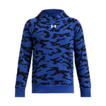 Boys' Under Armour Youth Rival Fleece Print Hoodie - 432 BLUE