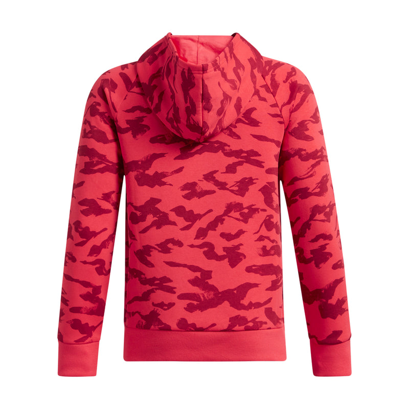 Boys' Under Armour Youth Rival Fleece Print Hoodie - 989 RED