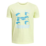 Boys' Under Armour Youth Split Big Logo T-Shirt - 727 - SONIC YELLOW