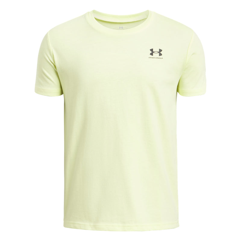 Boys' Under Armour Youth Sportstyle T-Shirt - 727 - SONIC YELLOW