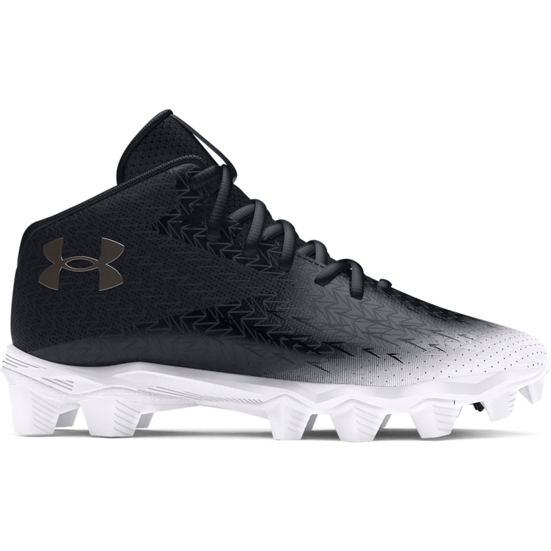 Boys' Under Armour Youth Spotlight Franchise 4 RM Jr Football Cleats - 001 - BLACK