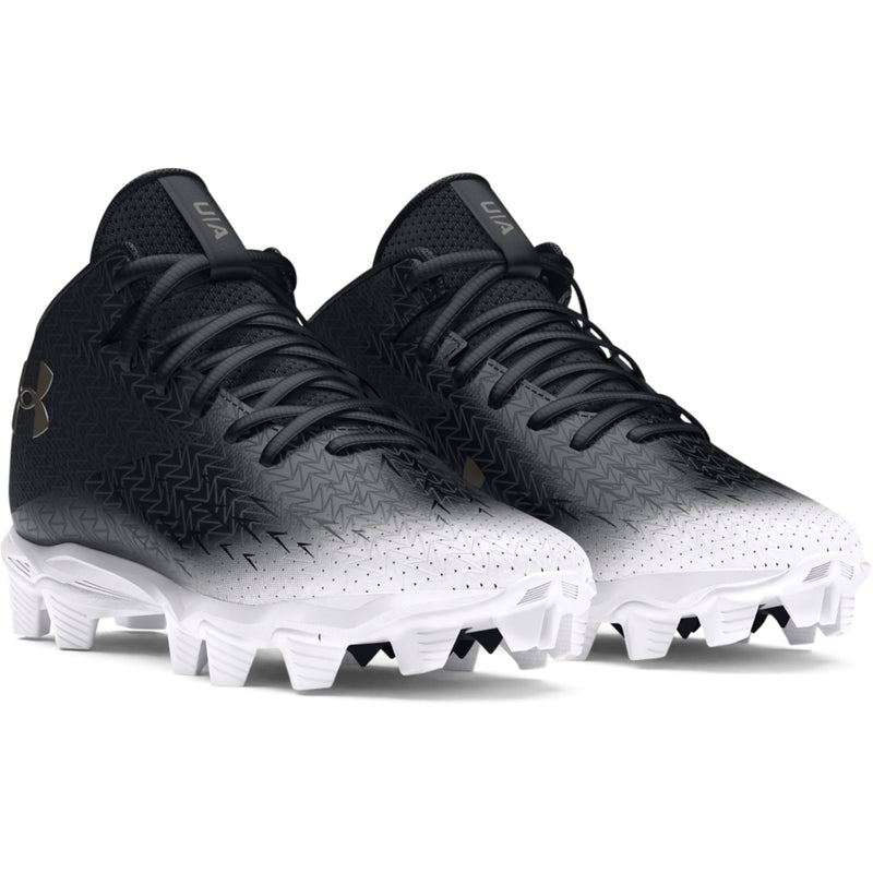 Boys' Under Armour Youth Spotlight Franchise 4 RM Jr Football Cleats - 001 - BLACK