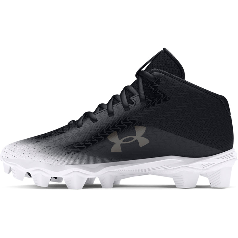 Boys' Under Armour Youth Spotlight Franchise 4 RM Jr Football Cleats - 001 - BLACK