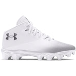 Boys' Under Armour Youth Spotlight Franchise 4 RM Jr Football Cleats - 100 - WHITE/BLACK