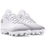 Boys' Under Armour Youth Spotlight Franchise 4 RM Jr Football Cleats - 100 - WHITE/BLACK