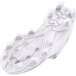 Boys' Under Armour Youth Spotlight Franchise 4 RM Jr Football Cleats - 100 - WHITE/BLACK