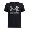 Boys' Under Armour Youth Tech Hybrid Print T-Shirt - 003 - BLACK