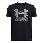 Boys' Under Armour Youth Tech Hybrid Print T-Shirt - 003 - BLACK