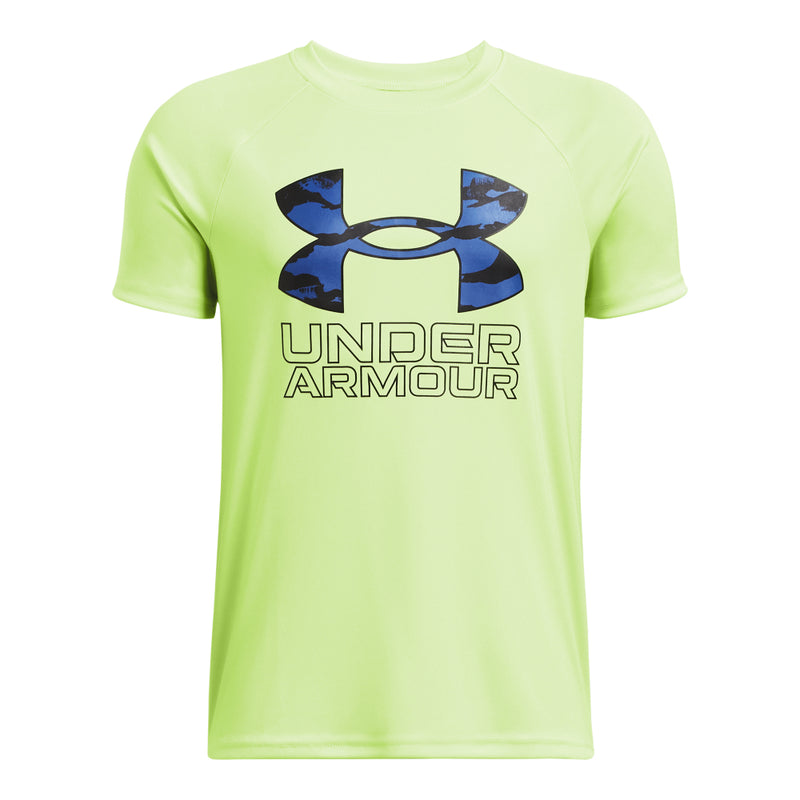 Boys' Under Armour Youth Tech Hybrid Print T-Shirt - 304