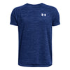 Boys' Under Armour Youth Textured Tech T-Shirt - 432 BLUE