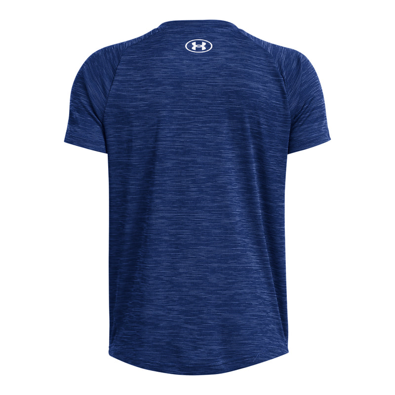 Boys' Under Armour Youth Textured Tech T-Shirt - 432 BLUE