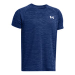 Boys' Under Armour Youth Textured Tech T-Shirt - 432 BLUE