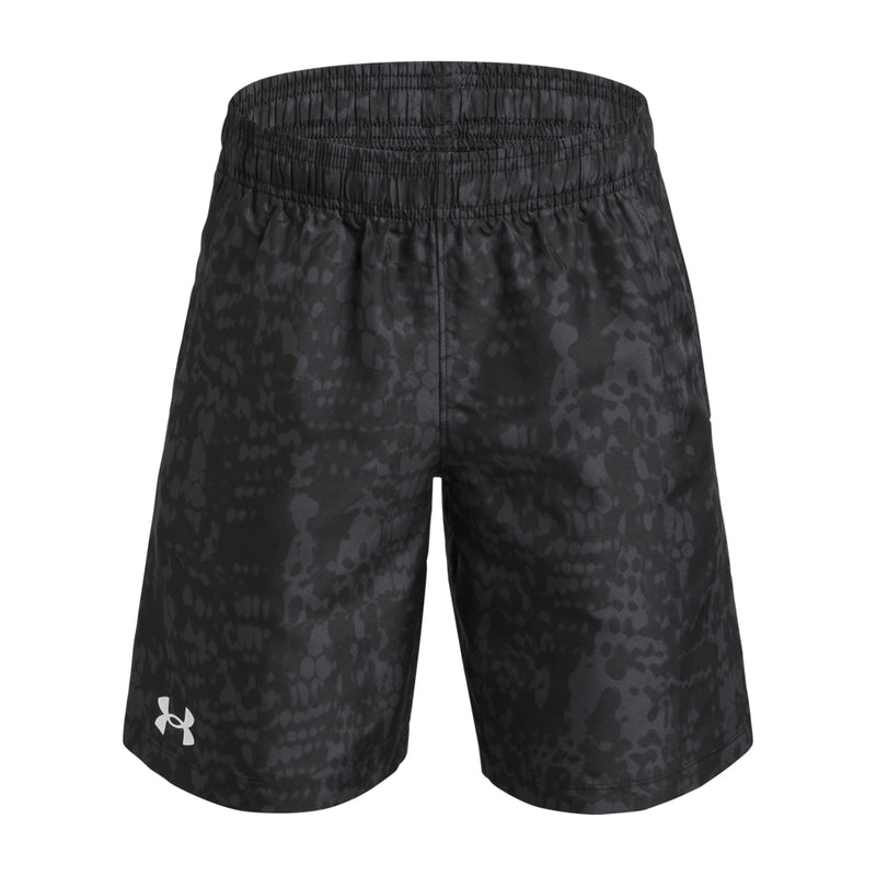 Boys' Under Armour Youth Woven Printed Short - 004 - BLACK