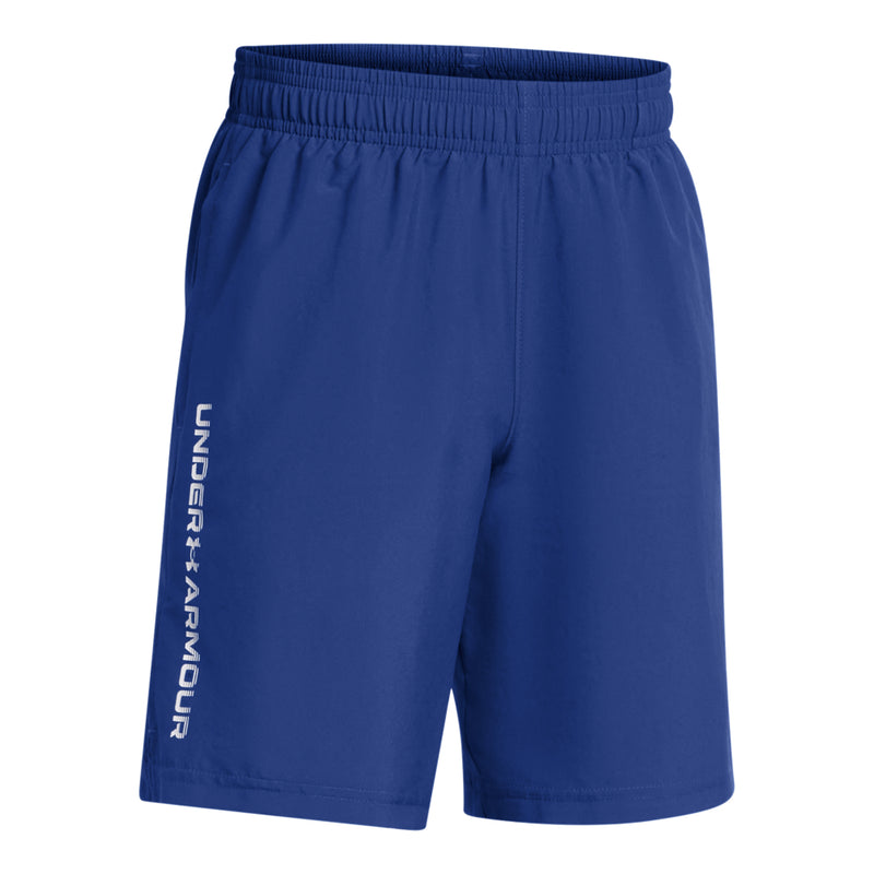 Boys' Under Armour Youth Woven Wordmark Short - 432 BLUE