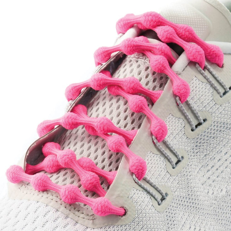 Caterpy Run No-Tie Shoe Laces 20" - PP-PINK