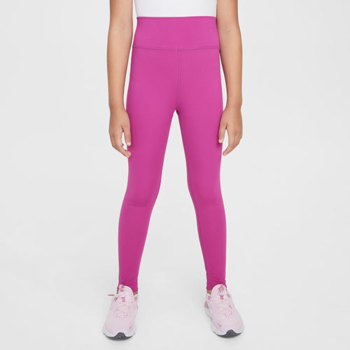 Girl's Nike Youth One High-Waisted Legging - 518 - HOT FUCHSIA