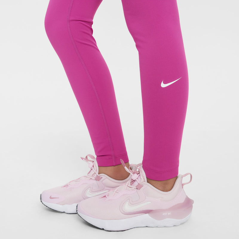 Girl's Nike Youth One High-Waisted Legging - 518 - HOT FUCHSIA