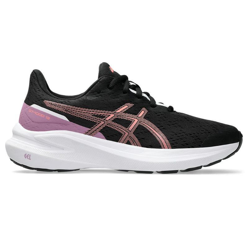 Girls' ASICS Kids GT-1000 13 Tie Laces - 006 - BLACK