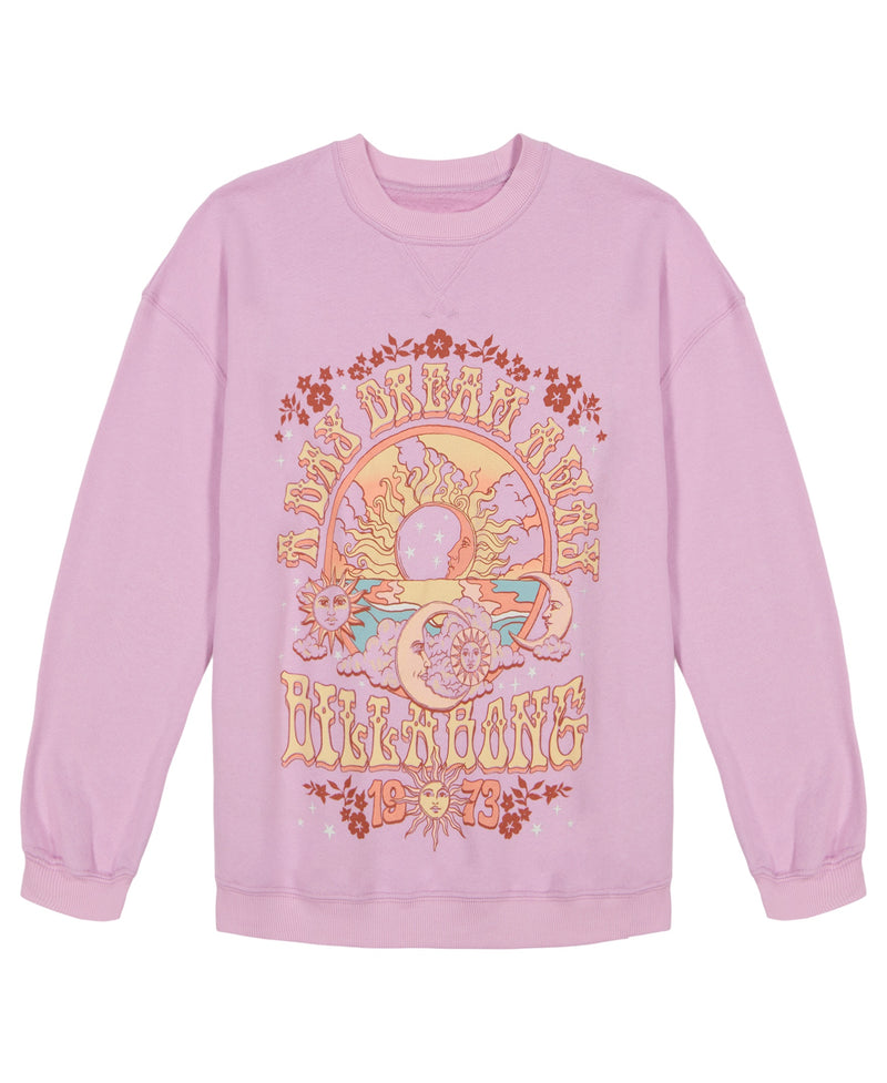 Girls' Billabong Youth Day Dreaminig Sweatshirt - 530 PINK