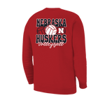 Girls'/Boys' Nebraska Huskers Youth Fleece Sweatshirt - RED