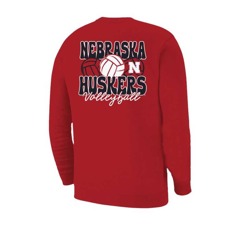 Girls'/Boys' Nebraska Huskers Youth Fleece Sweatshirt - RED