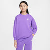 Girls'/Boys' Nike Youth Club Fleece Oversized Sweatshirt - 521 RASP