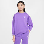 Girls'/Boys' Nike Youth Club Fleece Oversized Sweatshirt - 521 RASP