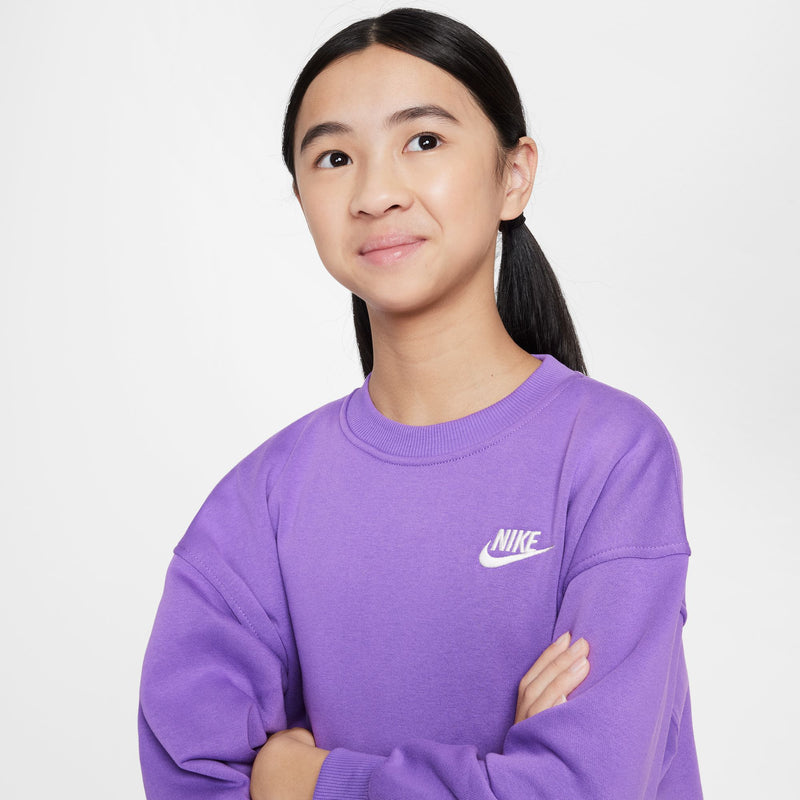 Girls'/Boys' Nike Youth Club Fleece Oversized Sweatshirt - 521 RASP