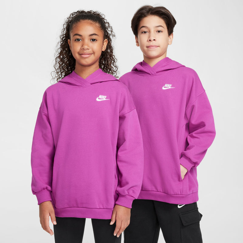 Girls'/Boys' Nike Youth NSW Club Fleece Hoodie - 518 - HOT FUCHSIA